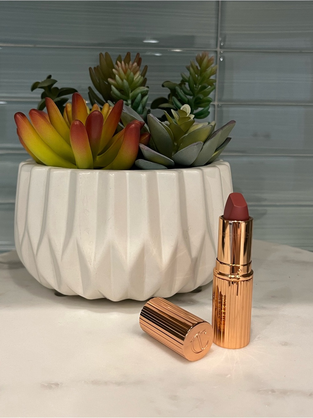 Charlotte Tilbury Lipstick in Warm Rose-Tan